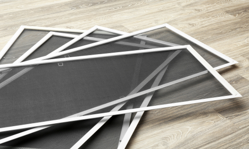 Stacked window screens