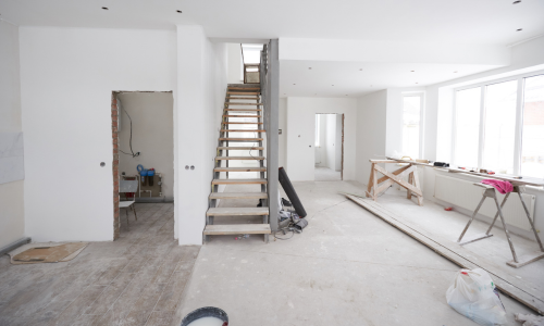 A room being renovated