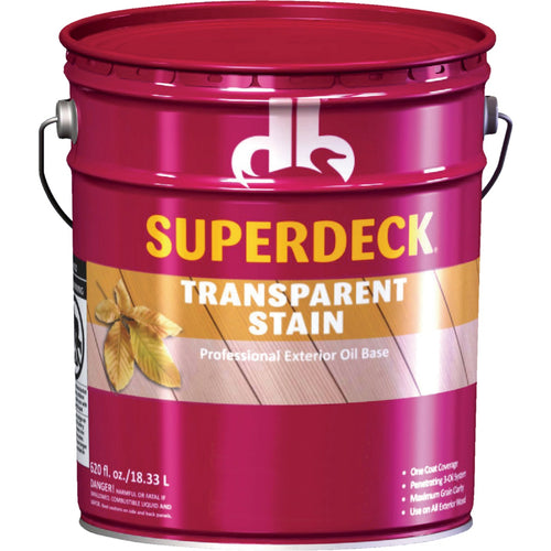 Duckback SUPERDECK Transparent Exterior Stain, Natural, 5 Gal.