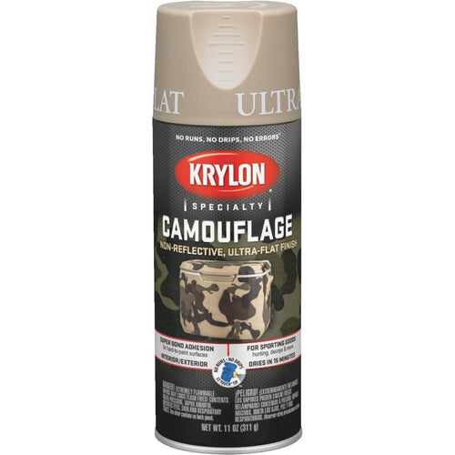 Krylon Camouflage 11 Oz. Ultra-Flat Spray Paint, Sand
