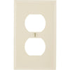 Leviton Commercial Grade 1-Gang Thermoplastic Outlet Wall Plate, Ivory