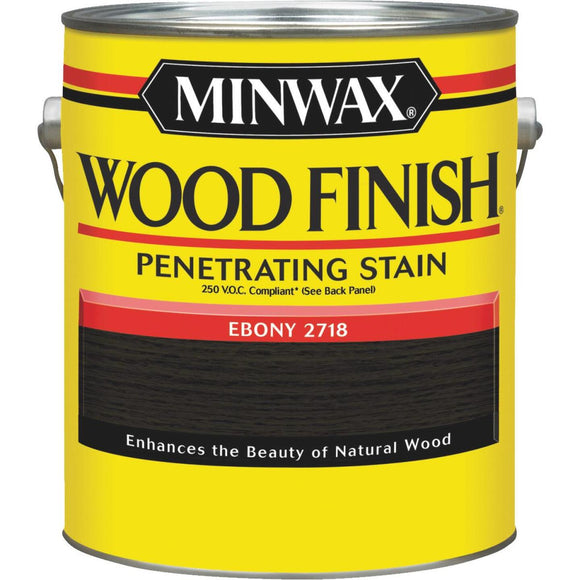 Minwax Wood Finish VOC Penetrating Stain, Ebony, 1 Gal.