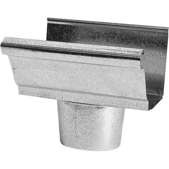 NorWesco 4 In. K Style Steel Round Gutter Drop Outlet