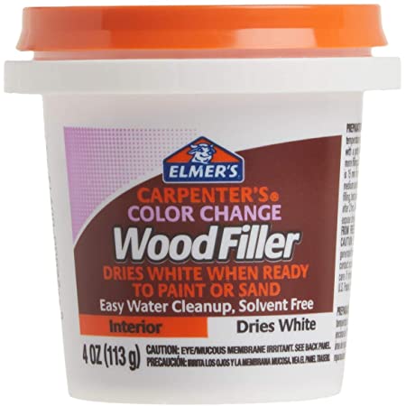 Elmer's E915 4 oz. Carpenter's Color Change Wood Filler, White