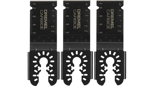 Dremel Universal 1-1/8 in. Carbide Flush Cutting Oscillating Multi-Tool Blade (3-Piece)