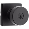 Kwikset Pismo Knob (Square) - Keyed - featuring SmartKey, Matte Black