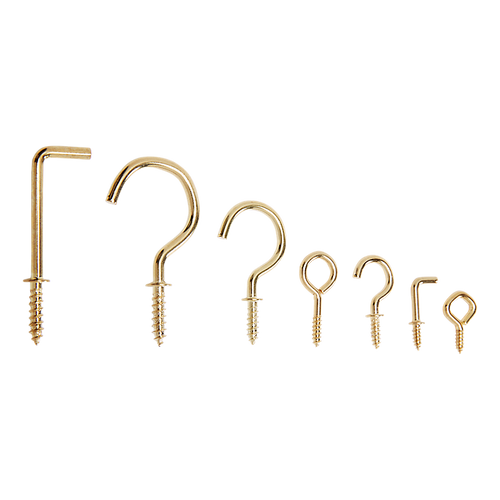 National Hardware Hooks Assortment Kit, Brass