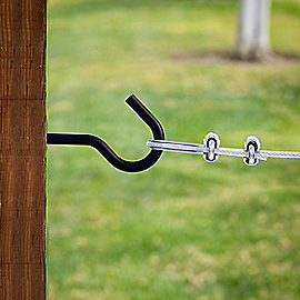 National Hardware Screw Hook 1/4 X 4-1/4, Storm Shine