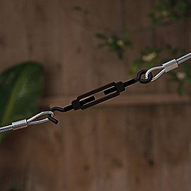 National Hardware Turnbuckle Hook and Eye 1/4 X 7-1/2, Storm Shine