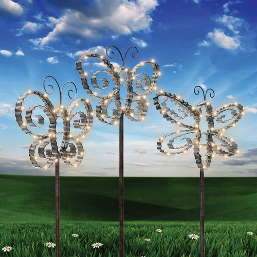 Alpine Metal Insect Solar Stake Light