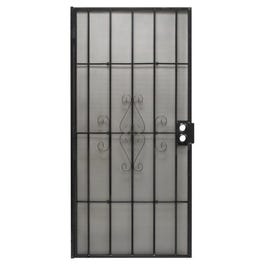 Regal Series Security Door, Black Steel, 38.5 x 81.5-In.