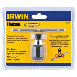 Self-Aligning Tap Wrench, T-Handle, #4 to 1/4-In.