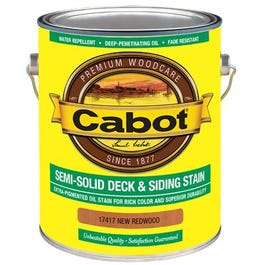 Semi-Solid Deck & Siding Stain, Redwood, Gallon