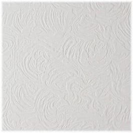 Wood Fiber Ceiling Tile, Embossed Swirl Pattern, 12 x 12 x 1/2-In.