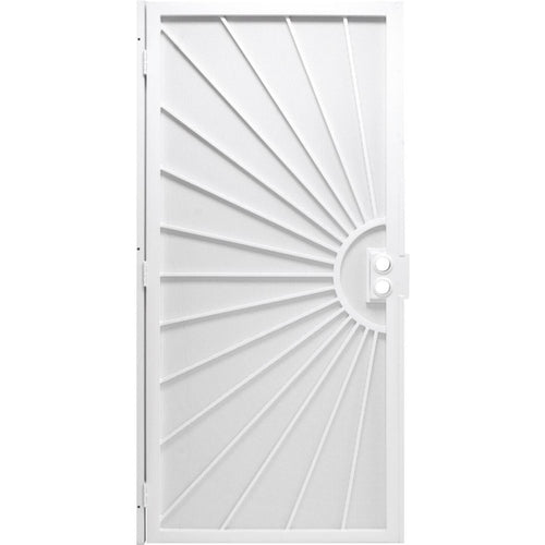 Precision Del Sol 36 In. W x 80 In. H White Steel Security Door