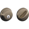 Schlage Antique Pewter Single Cylinder Deadbolt