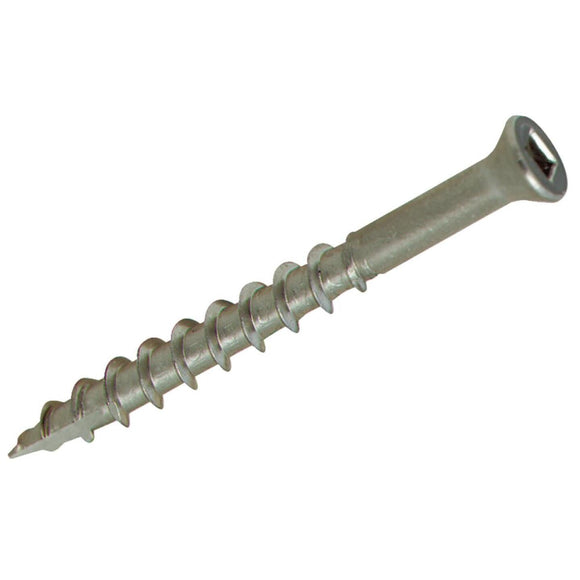 Simpson Strong-Tie #7 x 1-5/8 In. Square Drive Trim Head Stainless Steel Screw (195 per Box)