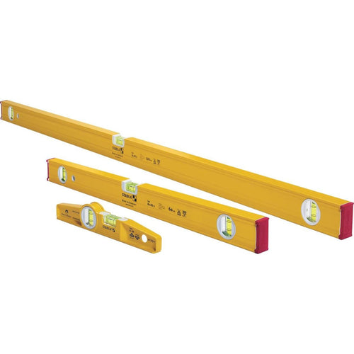 Stabila 18 In. Torpedo and 48 In./24 In. Aluminum Box Level 3 Piece Set