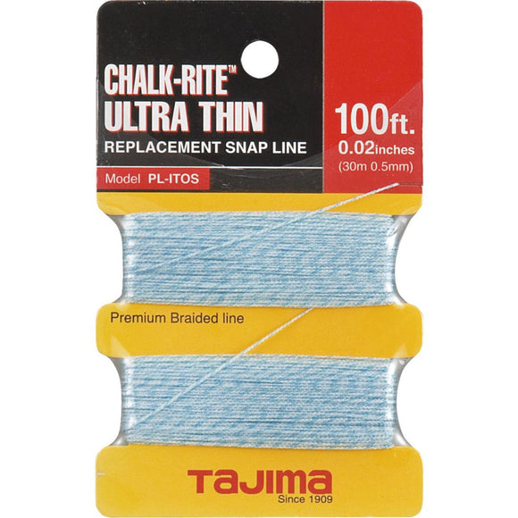 Tajima Chalk-Rite 100 Ft. Braided Nylon Ultra Thin Chalk Line