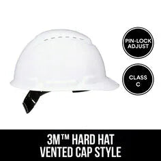 3M™ Hard Hat Vented Cap Style with Pin-Lock Adjustment