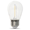 Feit Electric 1W (11W Replacement) Warm White (2200K) E26 Base S14 Filament LED String Light Bulb Replacement