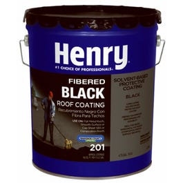 Asphalt Roof Coating, Fibered, 5-Gals.