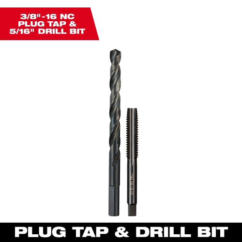 Milwaukee Straight Flute Plug Tap & Drill Bit