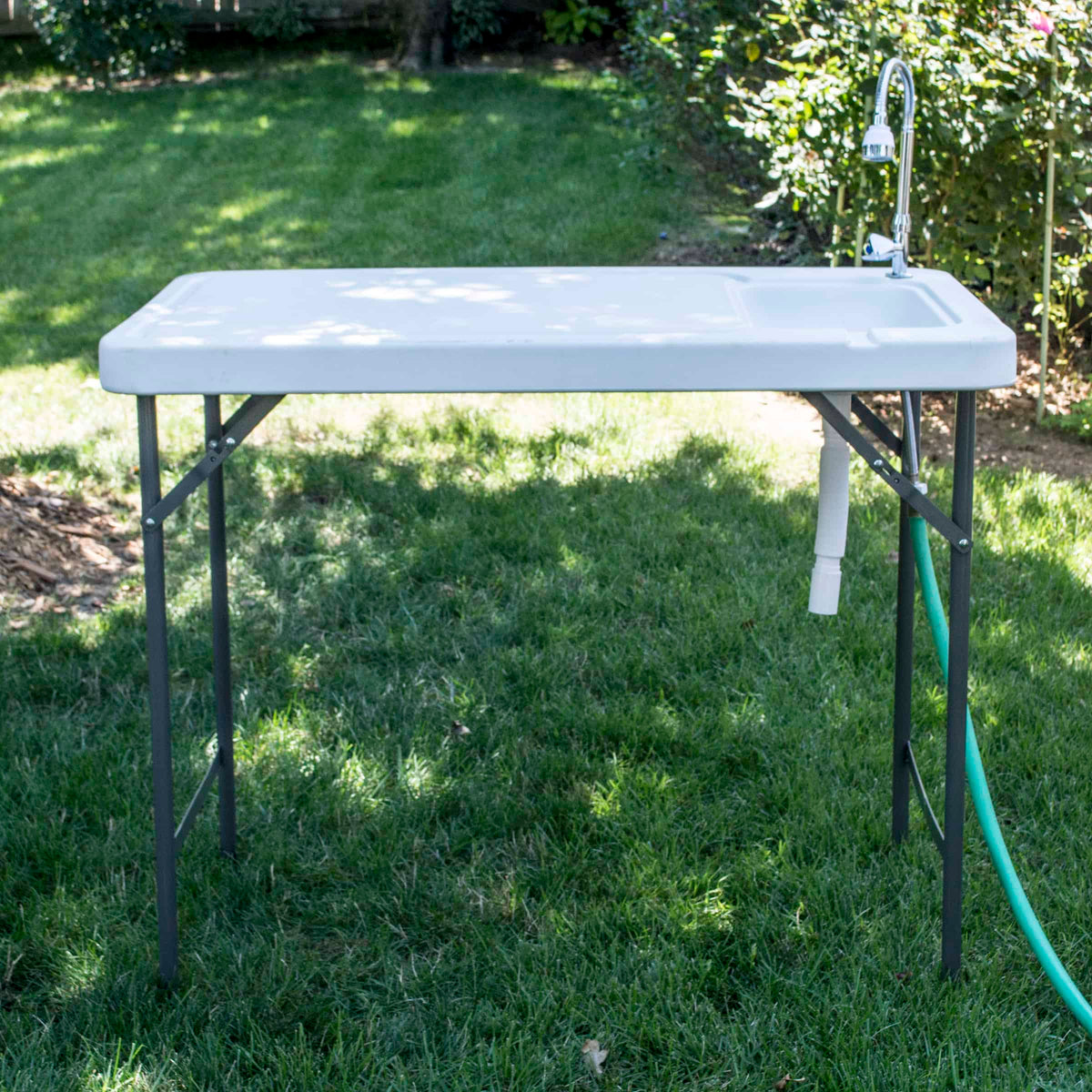 Sportsman Series Folding Outdoor Work Table With Faucet - Serving WA ...