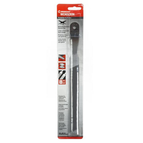 Crescent Nicholson Rectangular Double/Single Cut Handy File - Carded