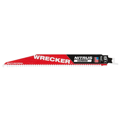 Milwaukee WRECKER™ with NITRUS™ Carbide SAWZALL® Blade for Multi-Material