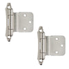 Amerock Self Closing Face Mount 3/8 Inset Hinge (Pair)
