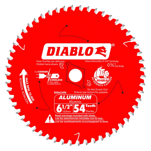 Diablo Saw Blade for Medium Aluminum