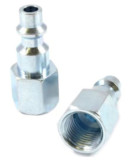 Forney Industrial/Milton Style Plug, 1/4 in x 1/4 in FNPT (2-Pack)