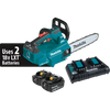 Makita XCU08PT 36V (18V X2) LXT® Brushless 14 Top Handle Chain Saw Kit (5.0Ah)