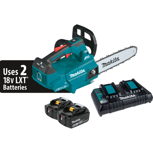 Makita XCU08PT 36V (18V X2) LXT® Brushless 14 Top Handle Chain Saw Kit (5.0Ah)