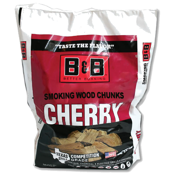 B&B Charcoal Cherry Wood Chips For Smoking