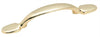 Amerock Allison Value 3 in (76mm) Center to Center Polished Brass Drawer Pull