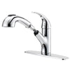 Boston Harbor Single Handle Pull-Out Kitchen Faucet 3-Faucet Hole Chrome