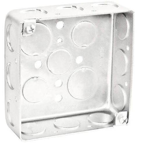 Southwire 52151-1/2DR 4 Square Box, 1-1/2 Deep - Drawn, W/Conduit KO's