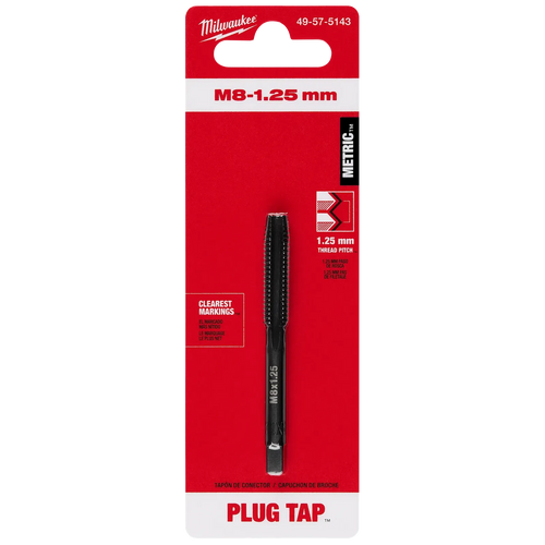 Milwaukee Straight Flute Plug Taps