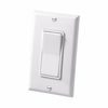 Eaton Cooper Wiring 7501W 15A 120/277V Decorator Rocker Switch Decorator, Single Pole, Back Wire, Push Wire - White