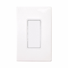 Eaton Cooper Wiring 7501W 15A 120/277V Decorator Rocker Switch Decorator, Single Pole, Back Wire, Push Wire - White