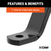 CURT Class 3 Ball Mount, Imported 2 Shank, 5,000 lbs., 8 Drop, 11-1/2 Long #45890