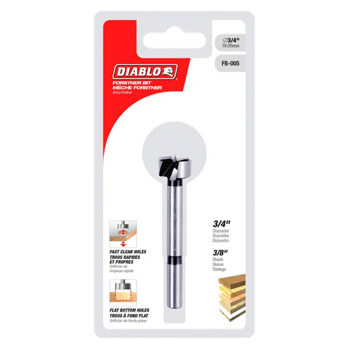 Diablo Forstner Bit for Wood 3/4