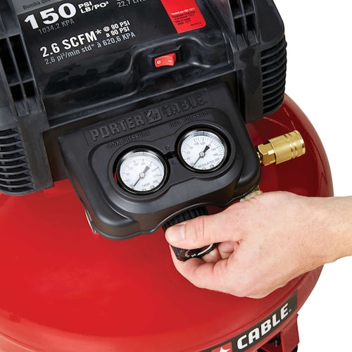 Porter Cable 150 PSI Portable Electric Oil-FreePancake Air Compressor 6-Gallon