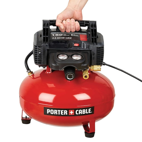 Porter Cable 150 PSI Portable Electric Oil-FreePancake Air Compressor 6-Gallon