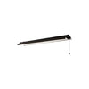 Cooper Lighting 4 Ft. LED Shop Light Fixture with Black Finish