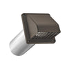 Lambro 4 inch Brown Plastic Exhaust Wall Hood Vent