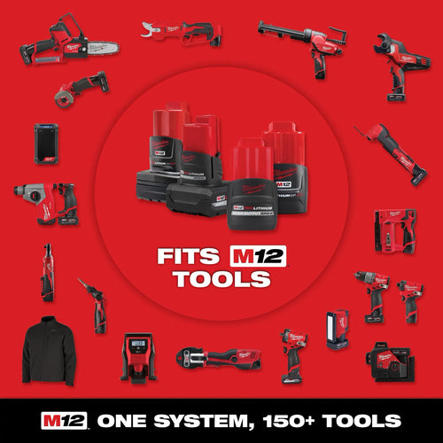 Milwaukee M12™ REDLITHIUM™ XC4.0 Battery Two Pack
