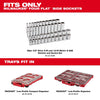 Milwaukee 98pc 3/8 Drive 6-Pt and 12-Pt Metric & SAE Ratchet & Socket Set with PACKOUT™ Low-Profile Organizer